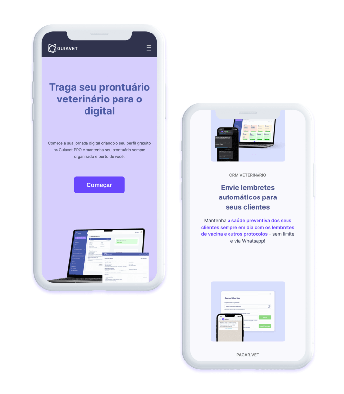 Soluções Veterinárias Mobile - Guiavet PRO