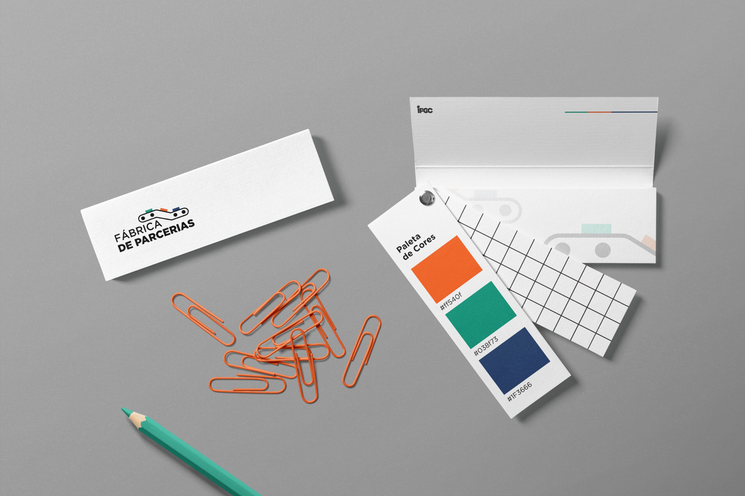 Itens de paleta de cores - Fábrica de Parcerias