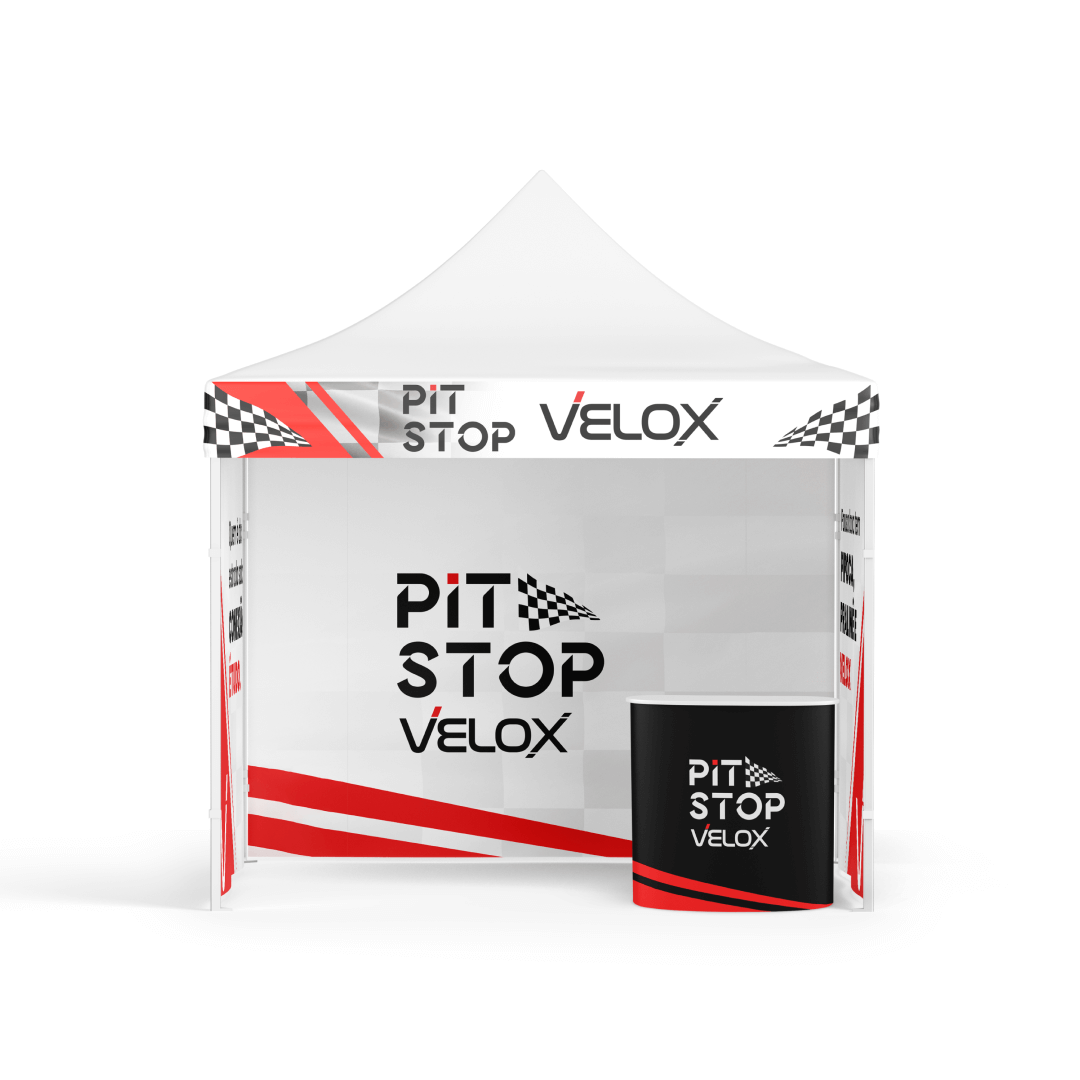 Tenda Pit Stop Velox mockup