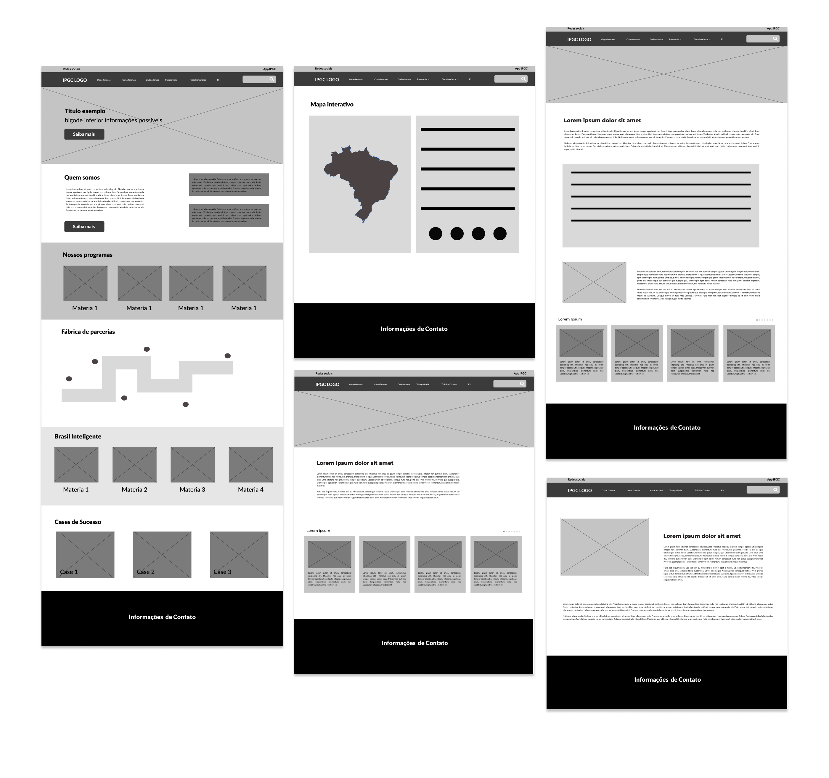 Wireframe Site IPGC 2