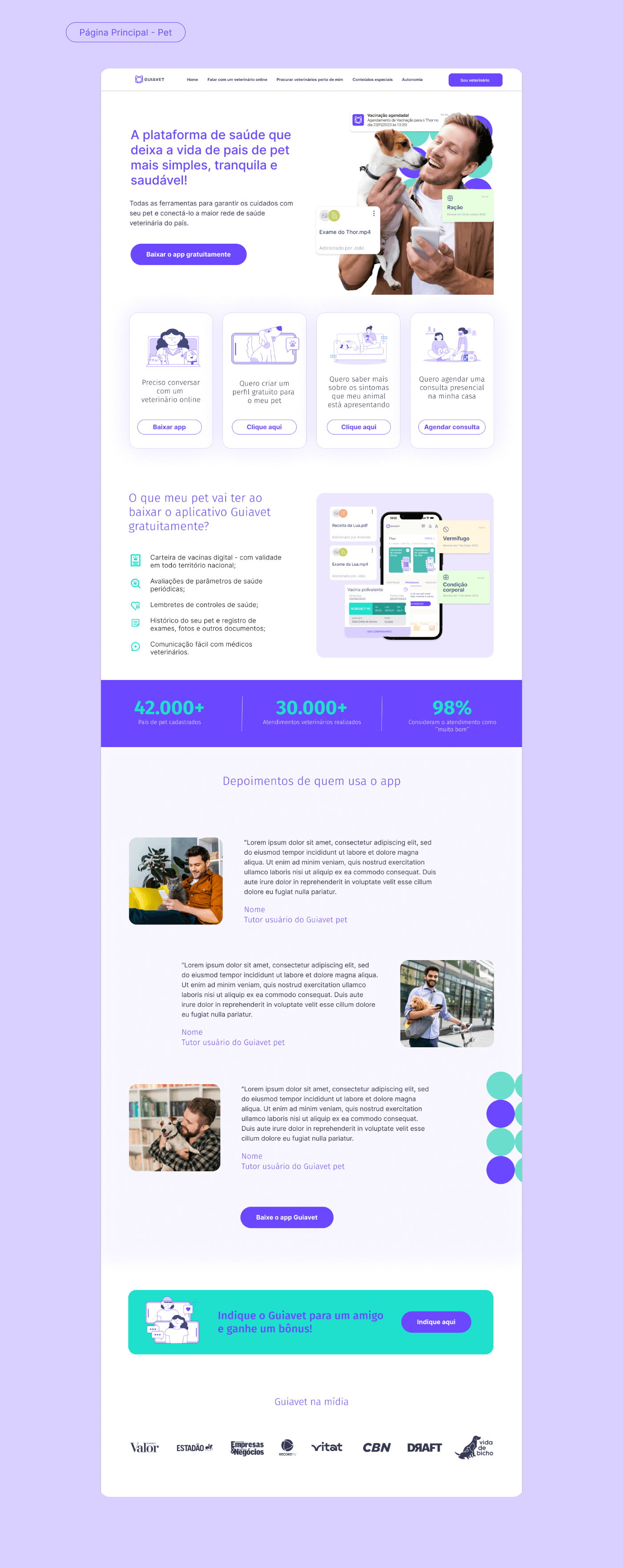 Site Guiavet Pet APP 2023